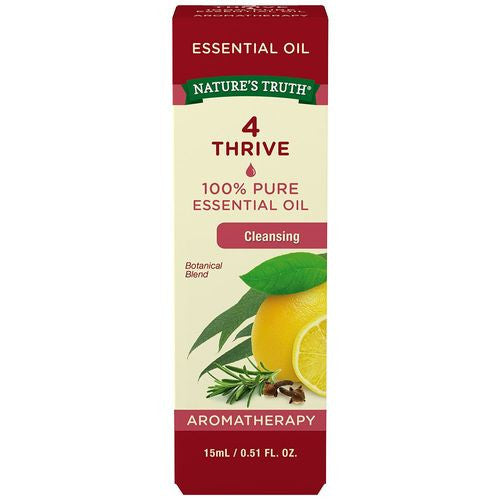 Natures Truth 4 Thrive 100 Percent Pure Cleansing Essential Oil, 0.51 Oz